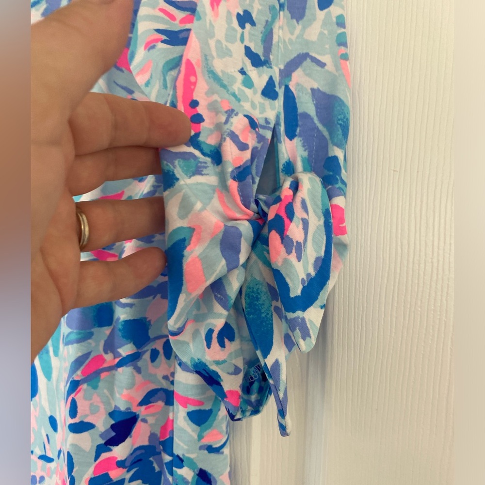Lilly Pulitzer Preston Dress Party Wave - Picture 4 of 6